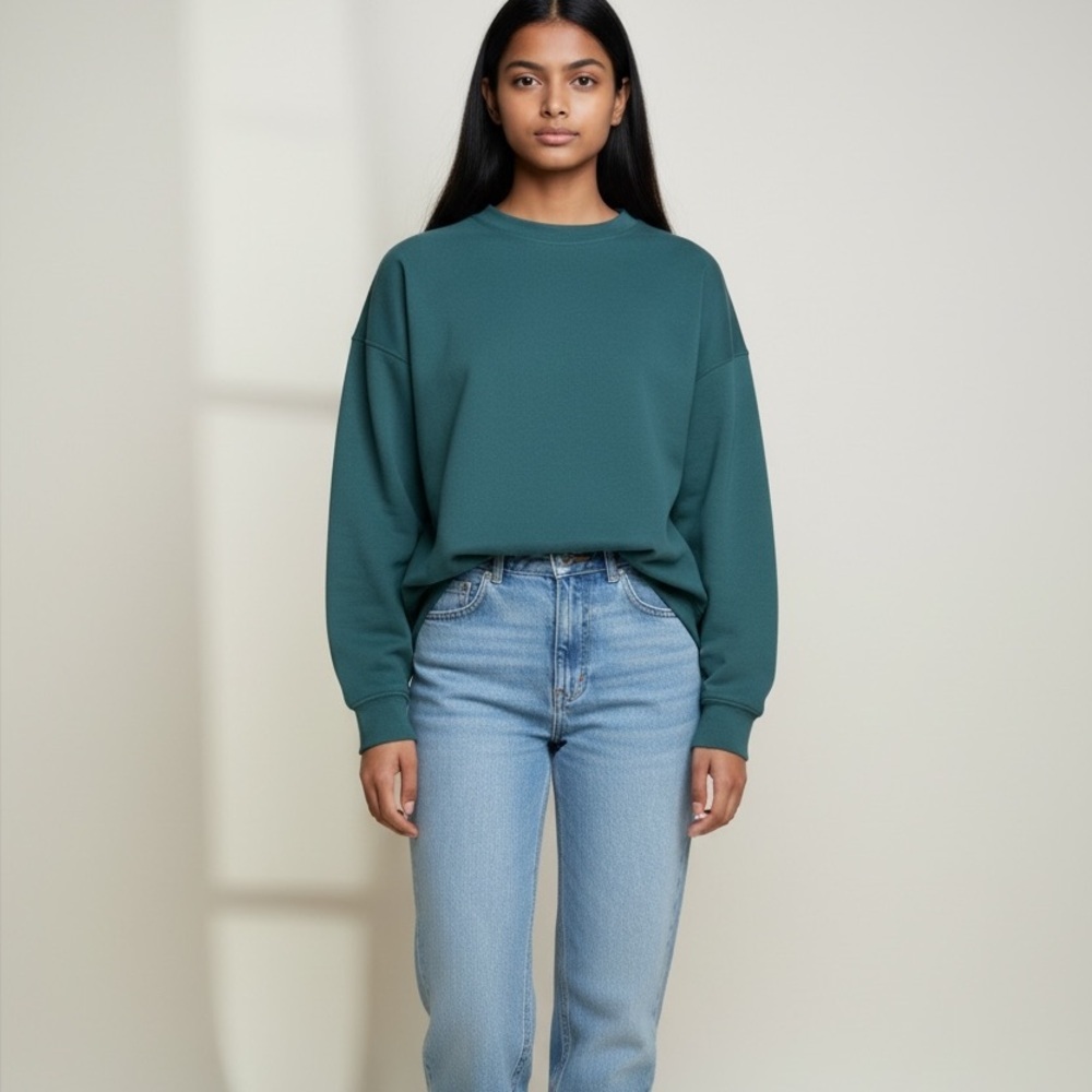 Women’s Comfort Code Teal green Sweatshirt Size petite small